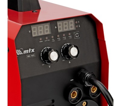 Сварочный аппарат MTX Аппарат инвертор. полуавтомат. cварки MIG-160S, 160A, ПВ 60%, катушка 5 кг 94301