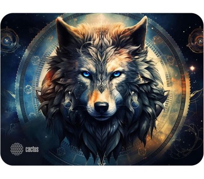 CACTUS Wolf рисунок, ткань, 400х300х3мм [cs-mp-pro20xl]