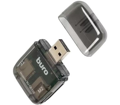 BURO Устройство чтения карт памяти USB2.0 BU-CR-110 черный