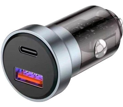 REXANT Автомобильное зарядное устройство c двумя портами (USB-A + USB-C) c LED-подсветкой, 20Вт