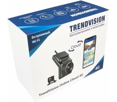 Видеорегистратор TRENDVISION Видеорегистратор Online Cloud 4G, черный