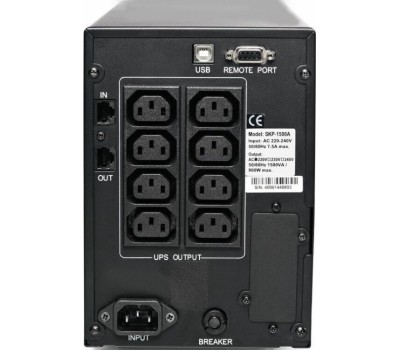 PowerCom Smart King Pro+ SPT-1000-II LCD ИБП {Line-Interactive, 1000 ВА / 800 Вт, Tower, 8xC13 с резервным питанием, USB, SNMPslot} (1152559)