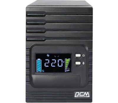 PowerCom Smart King Pro+ SPT-1000-II LCD ИБП {Line-Interactive, 1000 ВА / 800 Вт, Tower, 8xC13 с резервным питанием, USB, SNMPslot} (1152559)