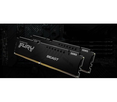 Оперативная память KINGSTON Оперативная память Fury Beast Black KF556C40BBAK2-64 DDR5 - 2x 32ГБ 5600МГц, DIMM, Ret