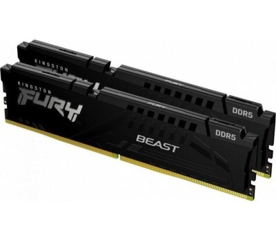 Оперативная память KINGSTON Оперативная память Fury Beast Black KF556C40BBAK2-64 DDR5 - 2x 32ГБ 5600МГц, DIMM, Ret