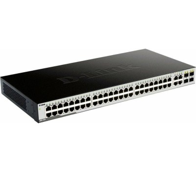 D-Link DGS-1052/A3A Неуправляемый коммутатор с 48 портами 10/100/1000Base-T и 4 комбо-портами 100/1000Base-T/SFP