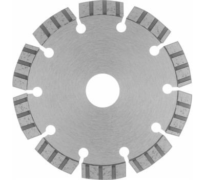 Диск алмазный GROSS Диск алмазный, 125 х 22.2 мм, лазерная приварка турбо-сегментов, сухая резка 730037