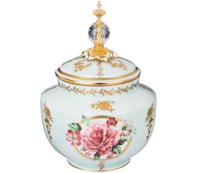 Ваза LEFARD ВАЗА С КРЫШКОЙ 23*23*28 СМ 46-1351