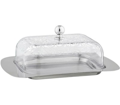 Масленка AGNESS МАСЛЕНКА С ПЛАСТИКОВОЙ КРЫШКОЙ 19*12*7 СМ (КОР=24ШТ.) 912-010