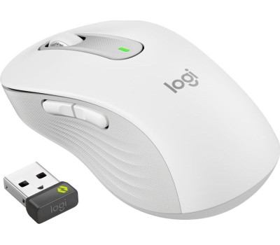 LOGITECH Мышь беспроводная M650, Bluetooth/Радио, оптическая, USB, 4000dpi, белый и серый [910-006392]