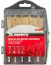 Набор сверл MATRIX Набор сверл перовых по дереву, 16-20-22-25-32 мм, 5 шт, пластиковый кейс, 70443