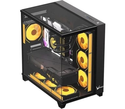 Корпус для ПК FORMULA Корпус ATX Crystal Z9, Midi-Tower, без БП, черный [crystal z9 b]