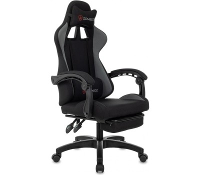 Кресло компьютерное игровое ZOMBIE Кресло игровое Shadow, ткань, до 120кг, черный/серый