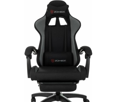 Кресло компьютерное игровое ZOMBIE Кресло игровое Shadow, ткань, до 120кг, черный/серый