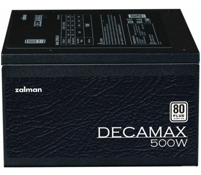 Блок питания ZALMAN Блок питания ZM500-LX3, 500Вт, 80 PLUS WHITE, 120мм, черный, retail