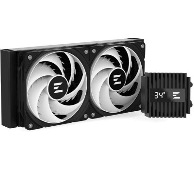 ZALMAN Система водяного охлаждения Alpha2 A24, LCD, 4-pin, ARGB, 120мм, черный, retail [alpha2 a24 black]