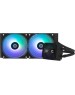 ZALMAN Система водяного охлаждения Alpha2 A24, LCD, 4-pin, ARGB, 120мм, черный, retail [alpha2 a24 black]