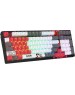 Клавиатура A4TECH Клавиатура Bloody WS98 Naraka, беспроводная, USB, Bluetooth/Радиоканал, механическая, серый/красный