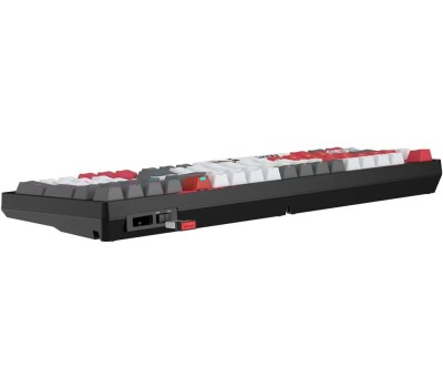 Клавиатура A4TECH Клавиатура Bloody WS98 Naraka, беспроводная, USB, Bluetooth/Радиоканал, механическая, серый/красный