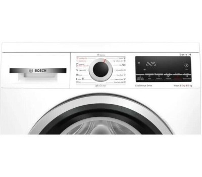 Стиральная машина BOSCH Стиральная машина WDS28460ME, с фронтальной загрузкой, 8кг, 1400об/мин, с сушкой, инверторная, с английской панелью управления