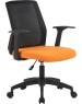 Кресло компьютерное CACTUS Кресло CS-MC222-BKOR, сетка/ткань, до 100кг, фиксированные подлокотники, оранжевый
