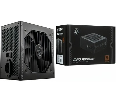 Блок питания MSI Блок питания MAG A550BN |306-7ZP2A11-CE0| 550W, 80 Plus, Bronze, Non-Modular, Color Box (849603)