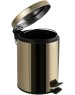 САНАКС - Ведро из нержавеющей стали, с педалью, круглое, 5 литров, цвет БРОНЗА. 105-B