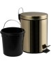 САНАКС - Ведро из нержавеющей стали, с педалью, круглое, 5 литров, цвет БРОНЗА. 105-B