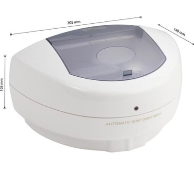 GFmark - Дозатор жидкого мыла, сенсорный, белый, пластик, 500 мл 633