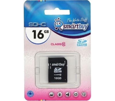 Карта памяти SMARTBUY (SB16GBSDCL10-00LE ) SDHC 16GB Class10