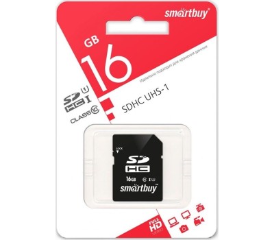 Карта памяти SMARTBUY (SB16GBSDCL10-00LE ) SDHC 16GB Class10