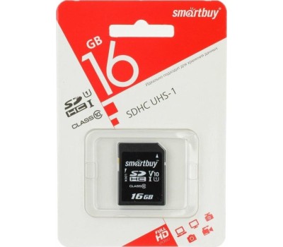 Карта памяти SMARTBUY (SB16GBSDCL10-00LE ) SDHC 16GB Class10