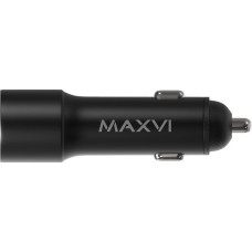 ЗАРЯДНЫЕ УСТРОЙСТВА В ПРИКУРИВАТЕЛЬ MAXVI CCM-M242 metallic black 2.4A, 2xUSB