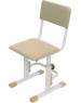 Стул POLINI Стул для школьника регулируемый Polini kids City / Polini kids Smart S, белый-макиато (1кор)