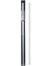 Карниз в ванную GFMARK 100015 Карниз в ванную телескопический 1200 х 2200 мм , прямой белый из алюминия , овальная труба