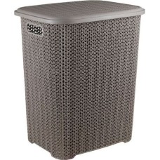 Корзина для белья VIOLET Вязь 40л (шоколад) 204022