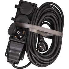 Удлинитель колодка КОСМОС YKsm10m-3g(16A)KG-B черный