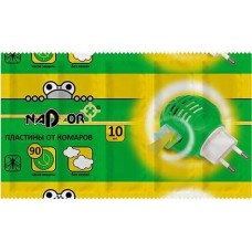 Пластины от комаров NADZOR Пластины от комаров, 10 шт, ITM003P