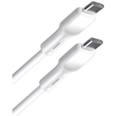 Кабель BORASCO Кабель USB Type-C (m) - USB Type-C (m), 1м, белый [52588]