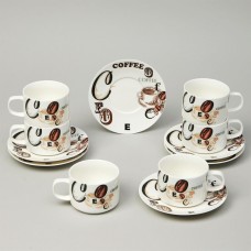 Набор кофейный LEFARD 165-571 COFFEE MANIA на 6 персон 180м (12 предметов)