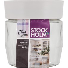 Емкость для хранения PLAST TEAM PT170110024 СТОКГОЛЬМ 0,5л пепельный жемчуг