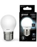 Лампочка GAUSS Лампа LED E27, шар, 6.5Вт, 10 шт. [105102207]