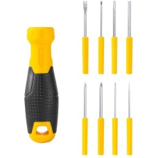 Отвертка DELI Многофункциональная 8-в-1 DL636009 биты PH0, PH1, PH2, SL3, SL5, SL6, Y-образная, точечная, сталь Cr-V