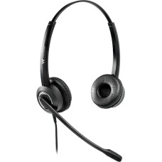 NONAME Гарнитура VT VT6200-D, для компьютера, накладные, проводные, черный / серебристый