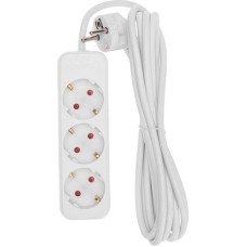 REXANT Удлинитель СТАНДАРТ 3 гнезда, 3м, 3х1,0мм², с/з, белый