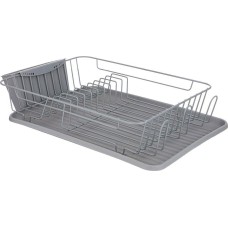 Сушилка для посуды AGNESS СУШИЛКА ДЛЯ ПОСУДЫ СЕРАЯ 42,5*30,5*10 СМ (КОР-6ШТ) 917-102