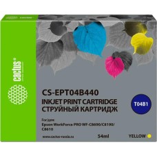 Картридж CACTUS Картридж CS-EPT04B440, T04B4, желтый пигментный / CS-EPT04B440