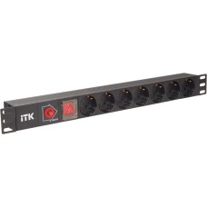 ITK Блок распределения питания (PH13-7D3) гор.размещ. 7x Schuko базовые 16A C14