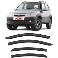 Дефлекторы VOIN Дефлекторы Chevrolet Niva 02-н.в. кроссовер, нак., 4шт МП