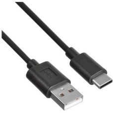KINGPRICE Кабель KP-USBAC-3A-2m, USB Type-C (m) - USB (m), 2м, 3A, черный